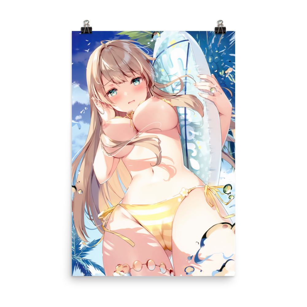 Naked Anime Surfer Girl Hentai Poster | The Kato Collection