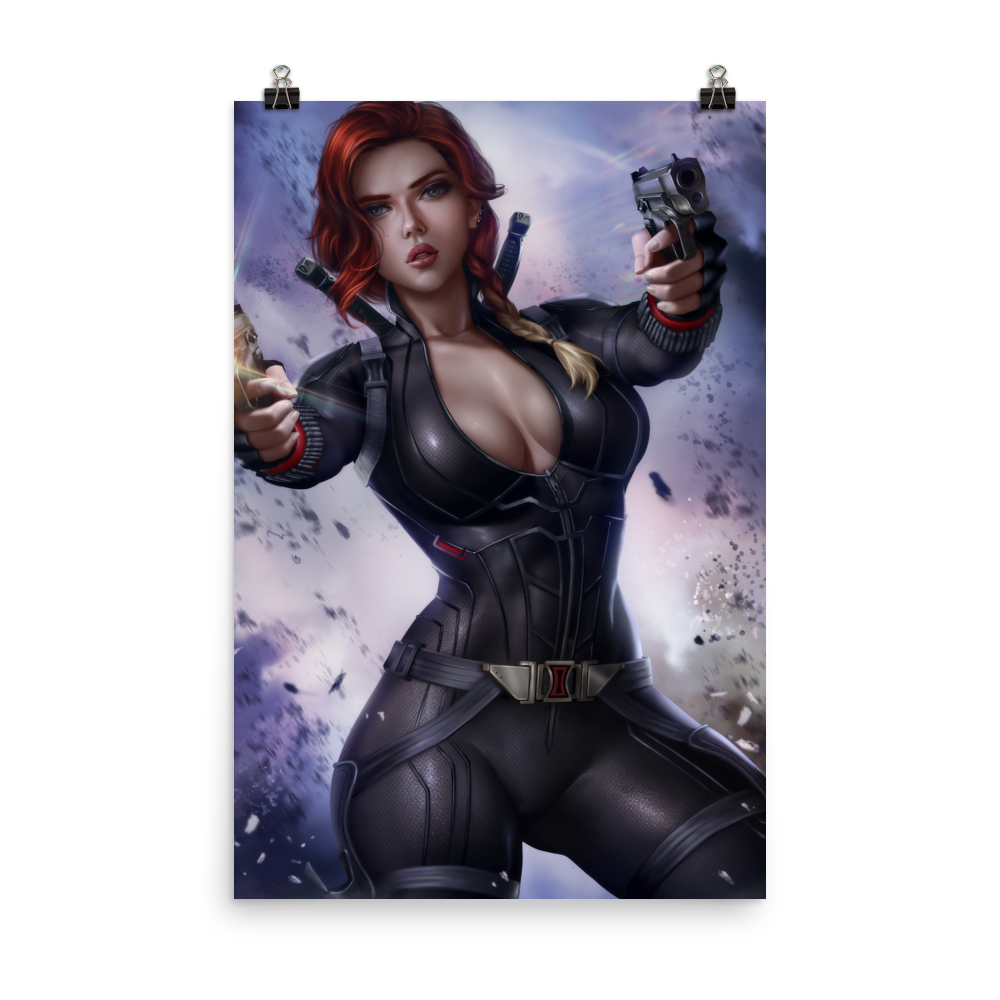 Marvel Sexy Black Widow Art Poster Print The Kato Collection